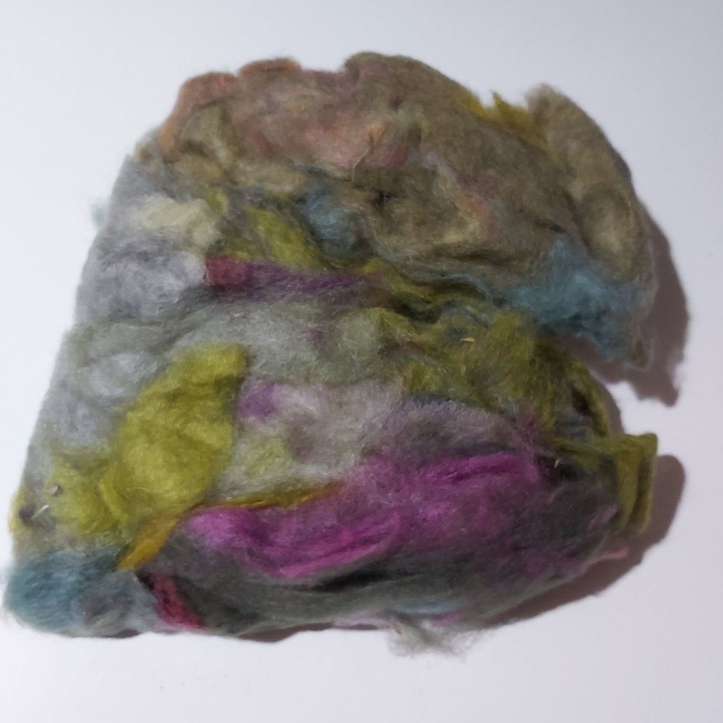 BOBFLF-038 Bag of Bits - Felters Fluff Mixed with Purple, Ochre and Lime