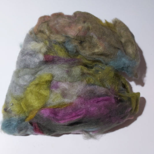BOBFLF-038 Bag of Bits - Felters Fluff Mixed with Purple, Ochre and Lime