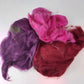 BOBFLF-010 Bag of Bits - Felters Fluff Magenta, Maroon, Purple and Ochre