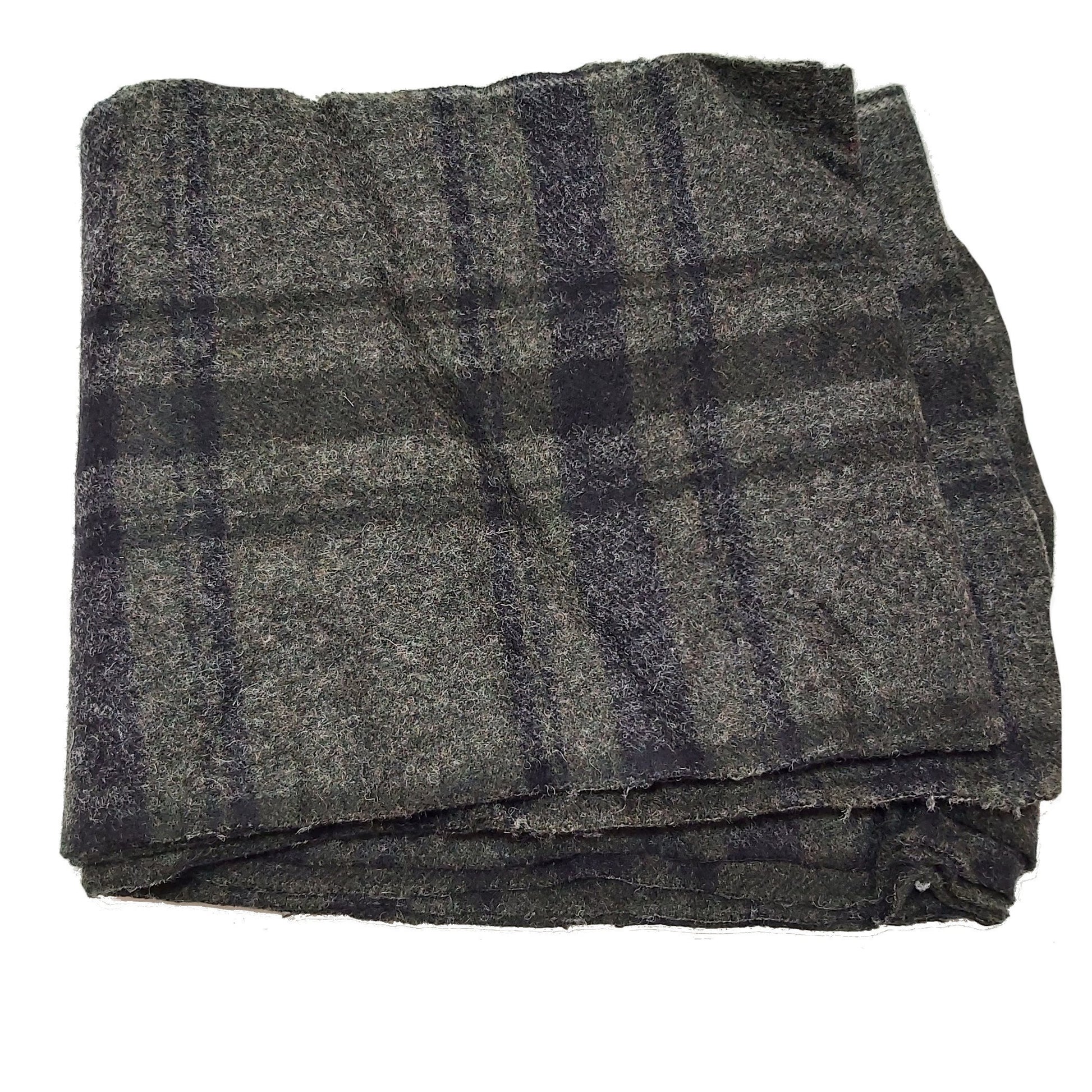 Tweed Fabric - Black/D Grey Stripe 25cm wide Super Heavy 117